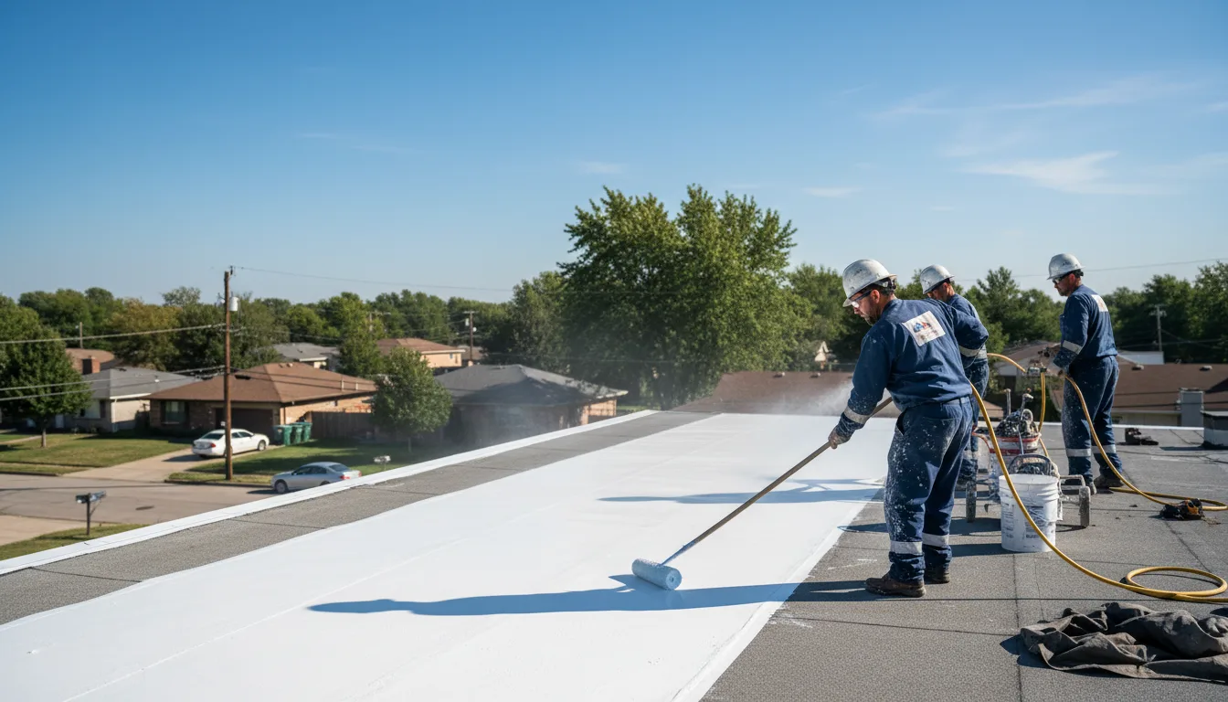 Commercial roof coating in Mineola, TX near me